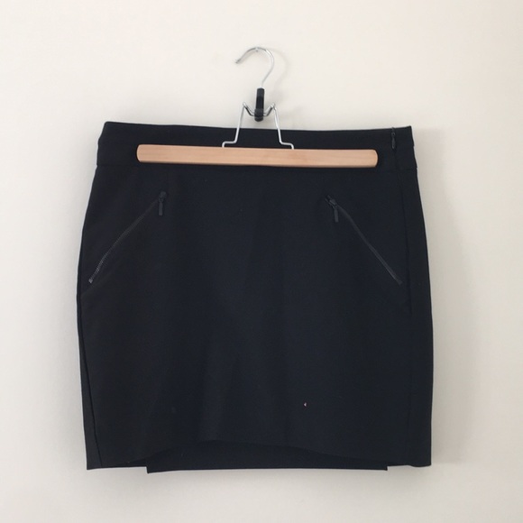 Zara - Black pencil skirt with zip details - Picture 1 of 2